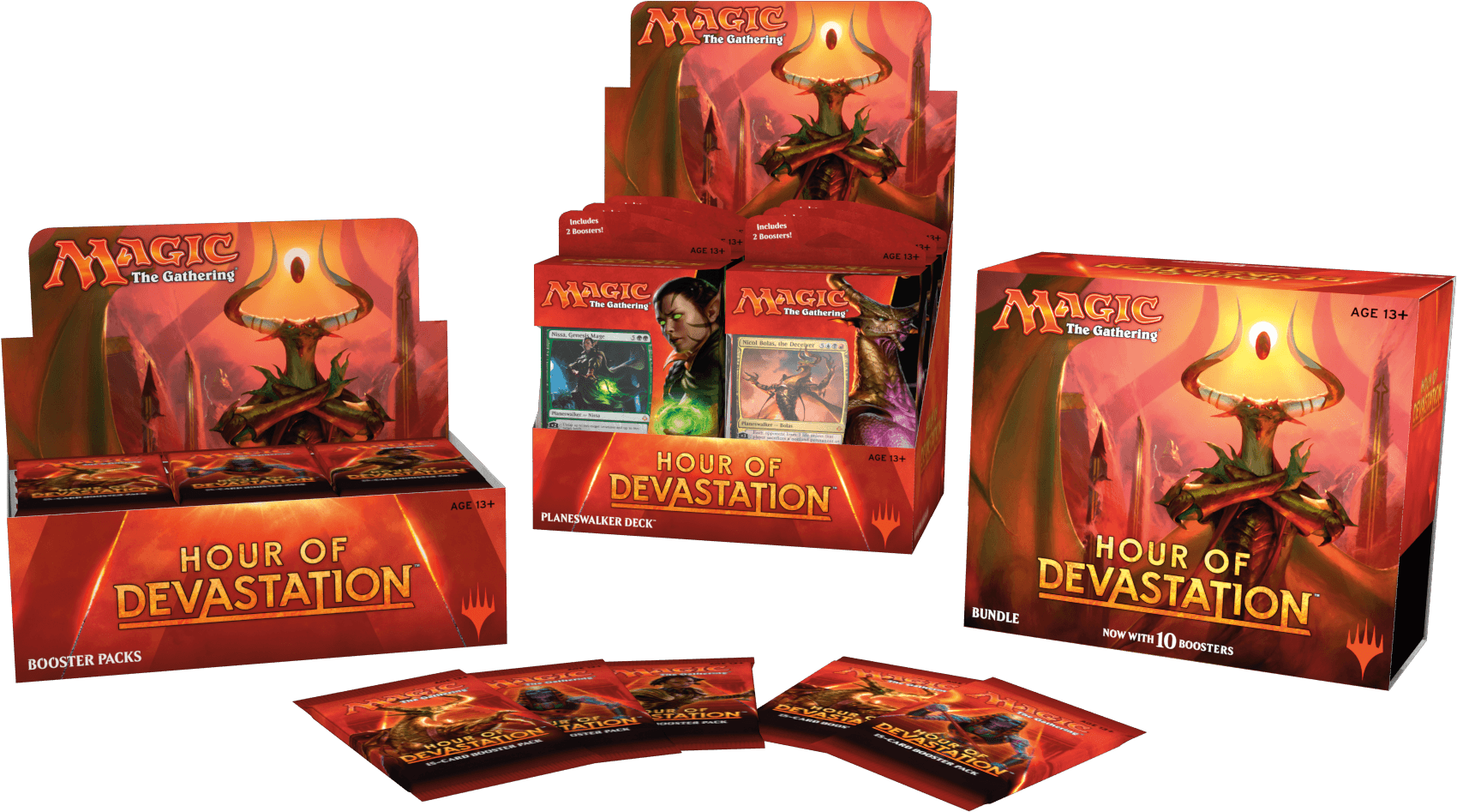 Magic The Gathering Hour Of Devastation Prerelease - Tabletop Game (1733x1000), Png Download