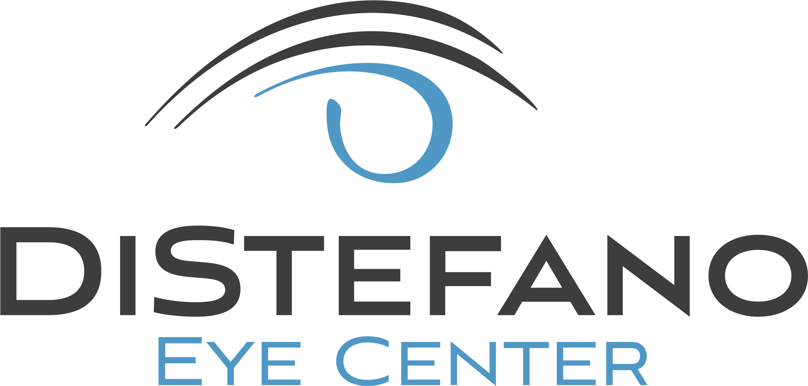 Distefano Eye Center - Graphic Design (2800x1394), Png Download
