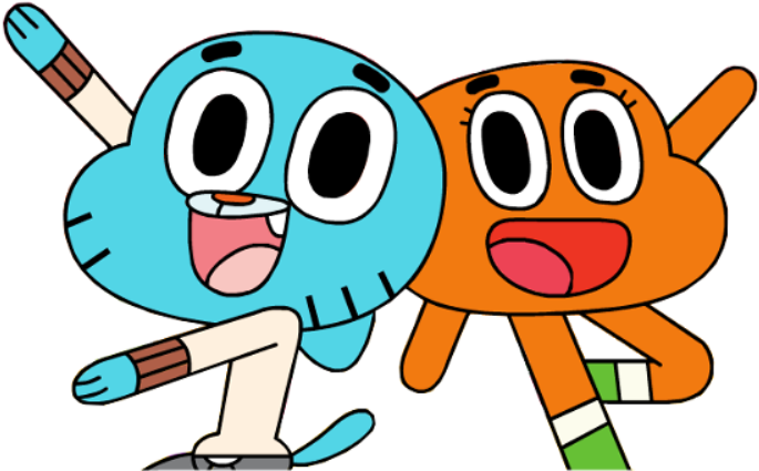 Darwin Dancing With Gumball-edj706 - Imagenes De Gumball Y Darwin (800x480), Png Download