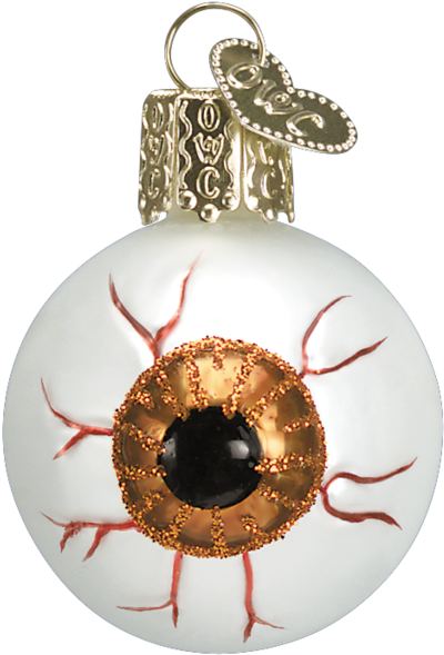 Old World Christmas Blown Glass Evil Eye Ornament - Eyeball Christmas Ornaments (1024x1024), Png Download