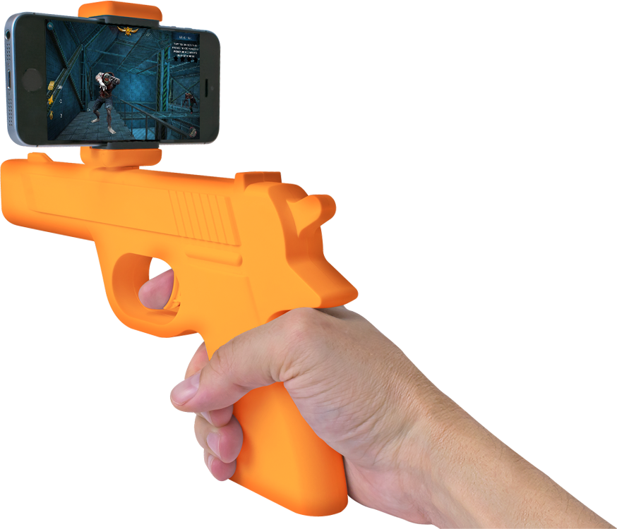 Augmented Reality Gaming Gun - Trigger (874x750), Png Download