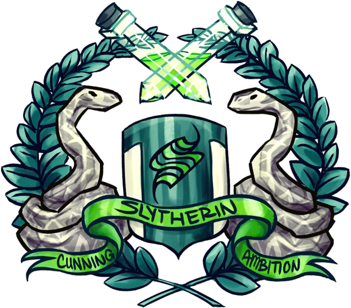 Slytherin Png Hd Quality - Hogwarts House Crest Art (800x622), Png Download