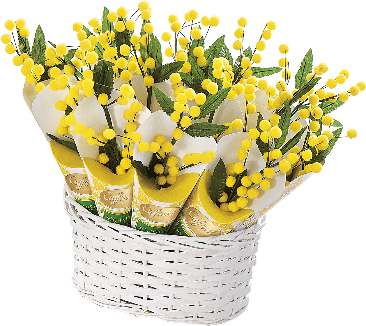 Mimosa Bouquet - Bouquet (1437x1280), Png Download
