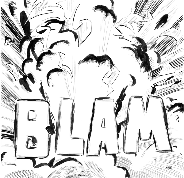 A Giant Explosion - Illustration (600x581), Png Download