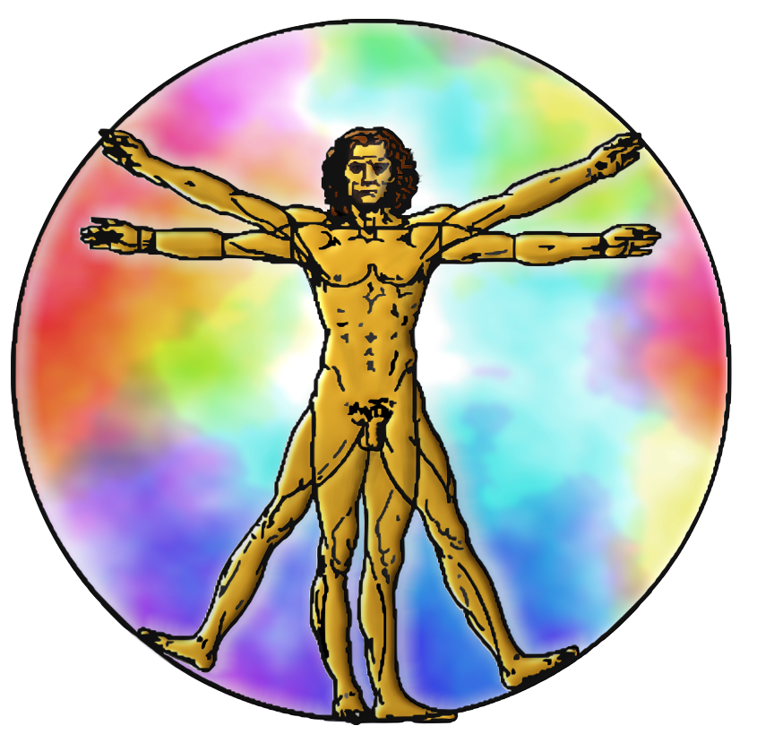 Vitruvian Man (865x850), Png Download