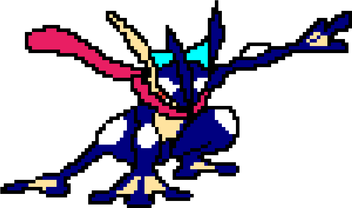 Greninja - Greninja Pokemon Drawing (1200x1200), Png Download