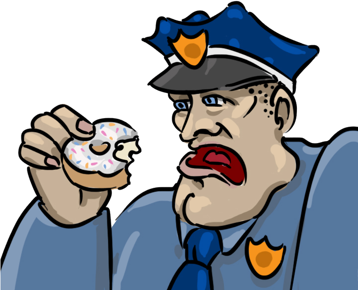 T-machocop - Cartoon (720x600), Png Download