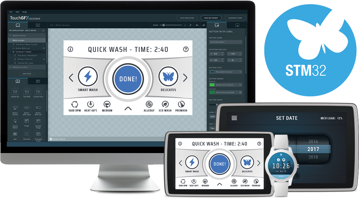 Image For Stm32 Graphic User Interface - Stm32 Graphic Ecosystem (1301x680), Png Download