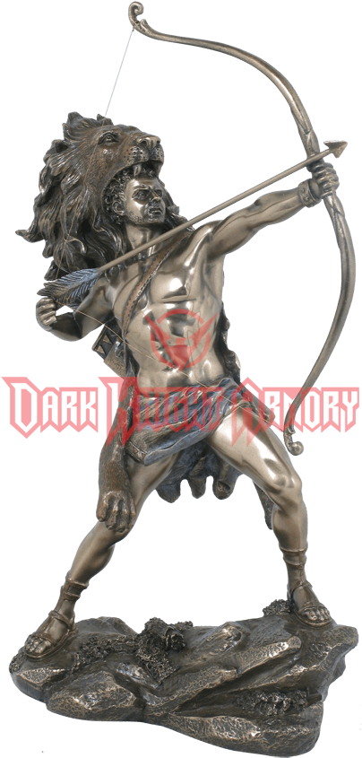 Download Hercules Statue Png Hercules Nemean Lion Pelt Png Image With No Background Pngkey Com