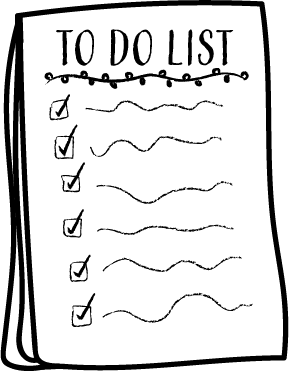 Top 10 Ways To Start Your Day - Line Art (289x371), Png Download