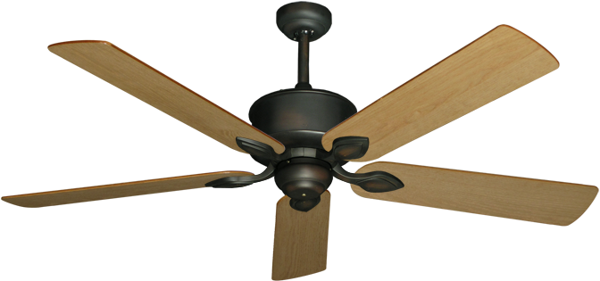 Picture Of Hercules Oil Rubbed Bronze With 56" Maple - Mechanical Fan (800x392), Png Download