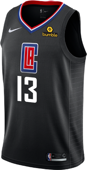 La Clippers Jerome Robinson Statement Swingman Jersey - Lac Jersey (500x667), Png Download