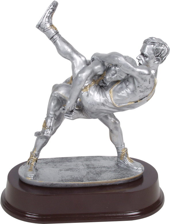Double Action - Pro Wrestling Wrestling Trophy Png (788x1050), Png Download