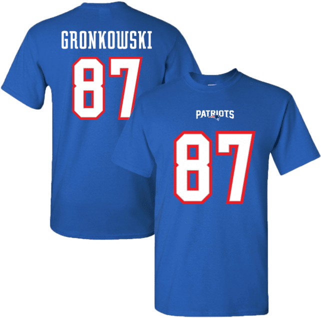 Men's New England Patriots Rob Gronkowski - New England Patriots (683x720), Png Download