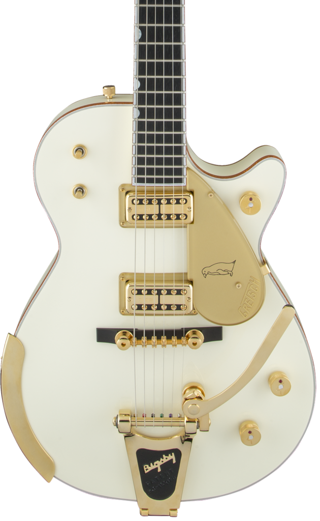 Gretsch G6134t-58 Vintage Select '58 Penguin With Bigsby - Guitar (630x1024), Png Download