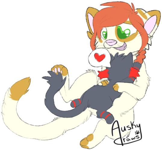 Love Smitten By The Litten - Cartoon (645x578), Png Download