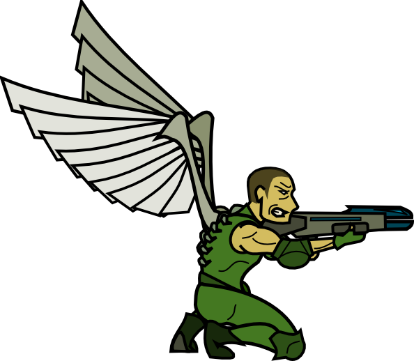 A-44 A - K - A - The Angel Of Retribution A - K - A - Cartoon (594x518), Png Download