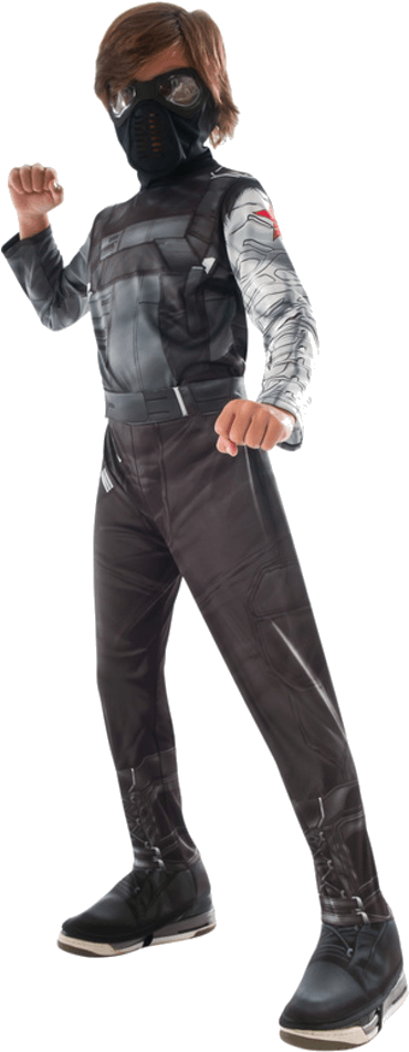 Child Winter Soldier Costume (600x951), Png Download