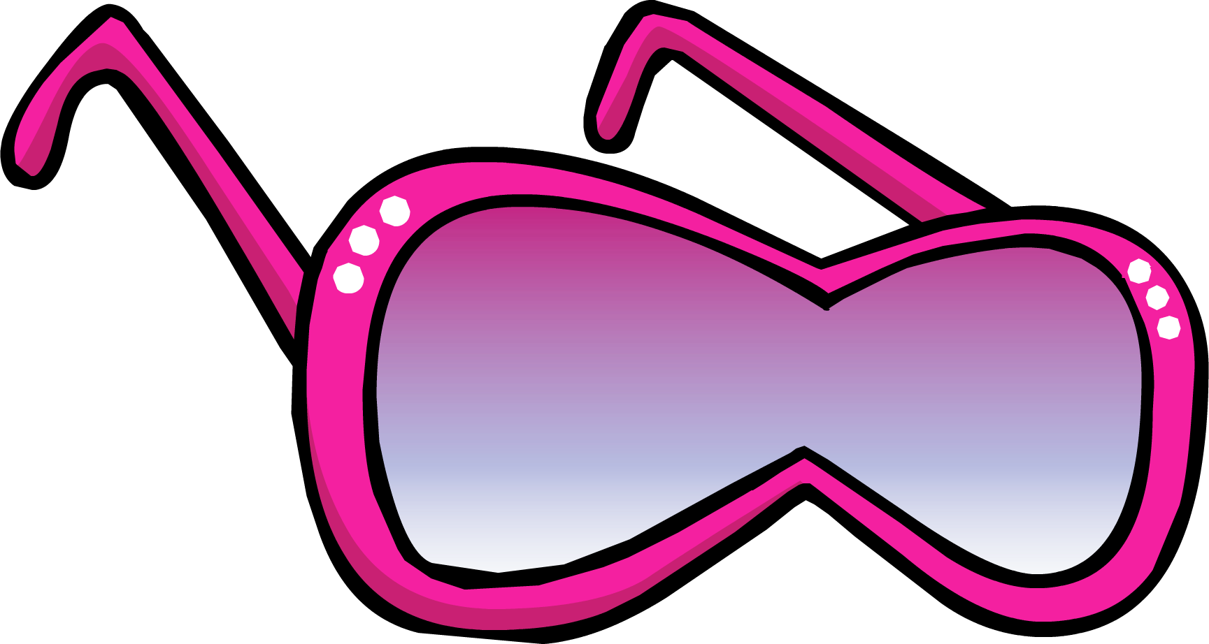 Free Png Download Club Penguin Glasses Png Images Background - Club Penguin Pink Diva Shades (850x454), Png Download