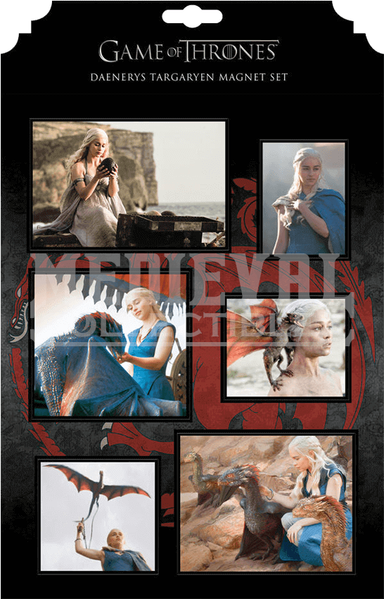 Game Of Thrones Daenerys Targaryen Magnet Set - Flyer (850x850), Png Download