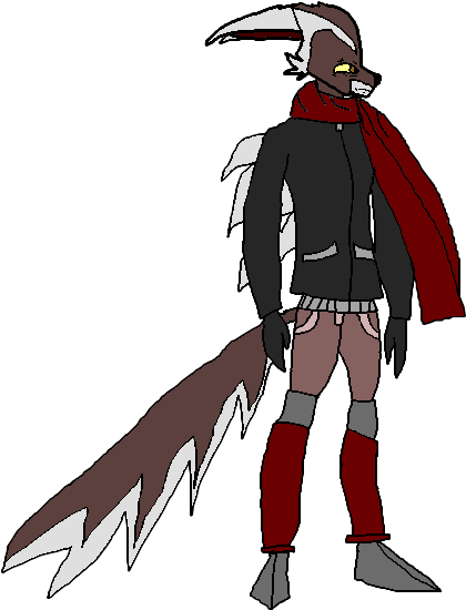 Red Scarf Man - Illustration (800x600), Png Download