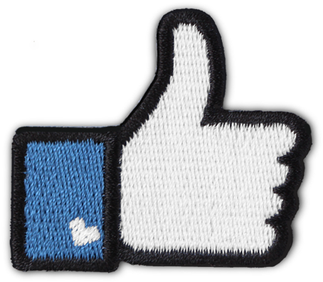 Fb 'like' Patch - Like Us On Facebook (709x709), Png Download