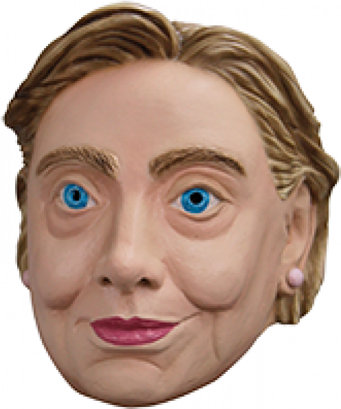 Mascaras De Hillary Clinton (595x595), Png Download