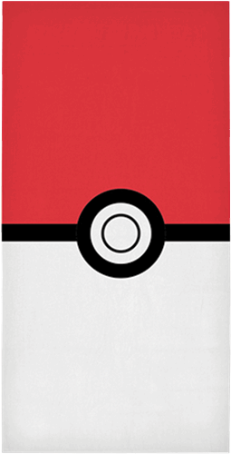 Pokeball Beach Towel - Circle (600x600), Png Download