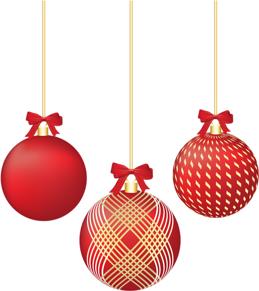 0, - Christmas Red Ornaments Png (521x600), Png Download