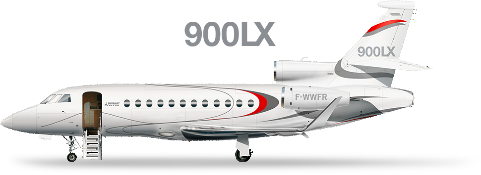 Falcon Jet Family - Falcon 2000 (1140x388), Png Download