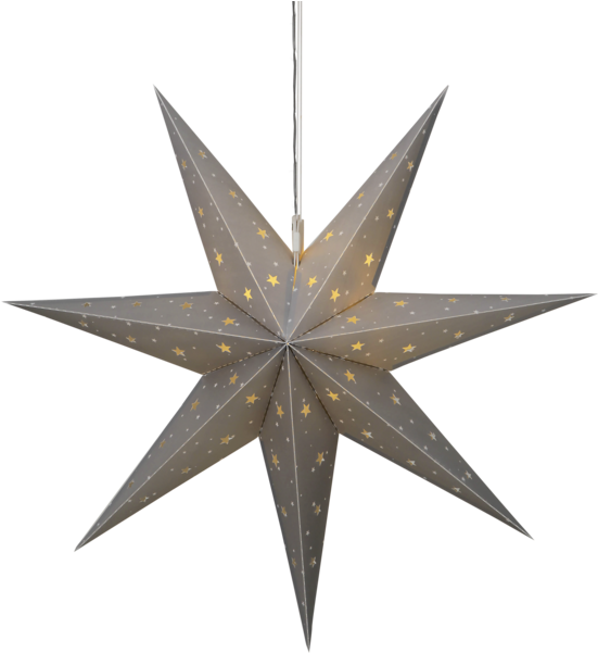 Julstjärna Grå (600x600), Png Download