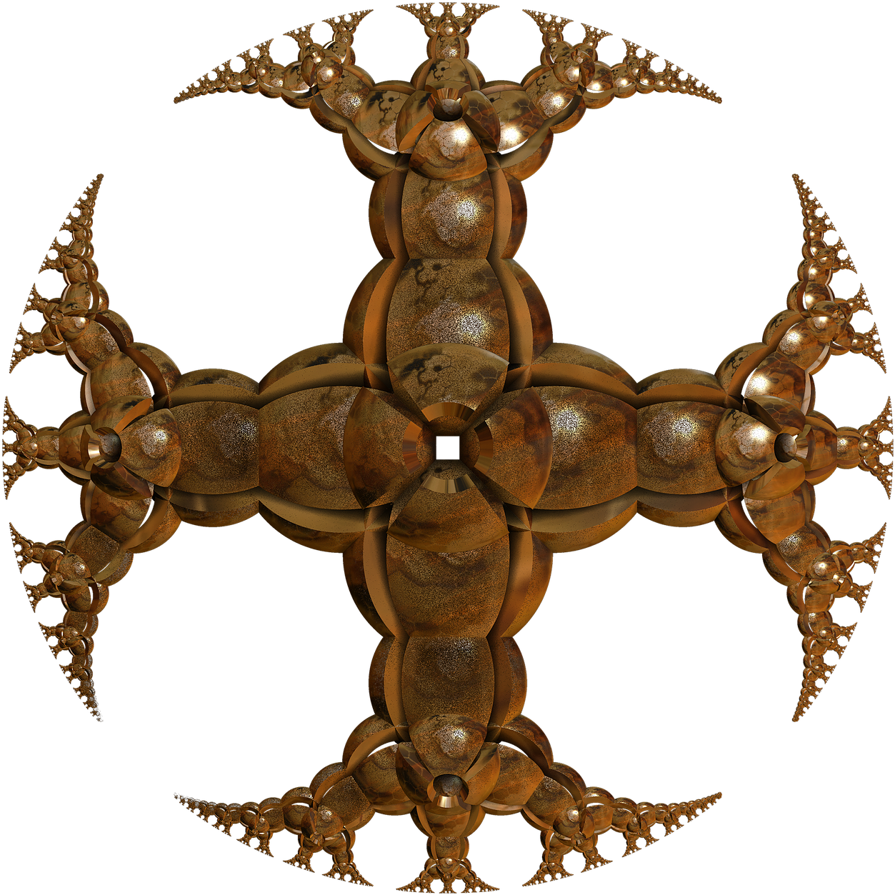 Cross Golden Cross Design - Image Editing (1280x1280), Png Download