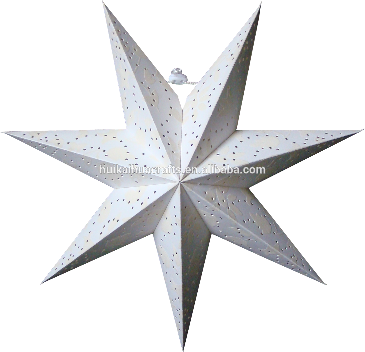 7 Angles Hanging Light Christmas Decoration Led Paper - Construction Paper (1354x1292), Png Download