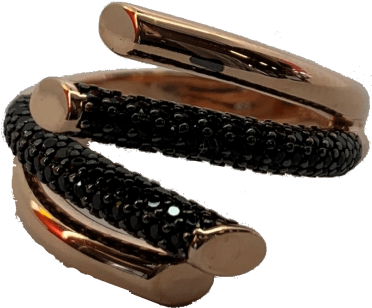 Sold Out-rose Gold Lines Ring - Leather (800x1100), Png Download