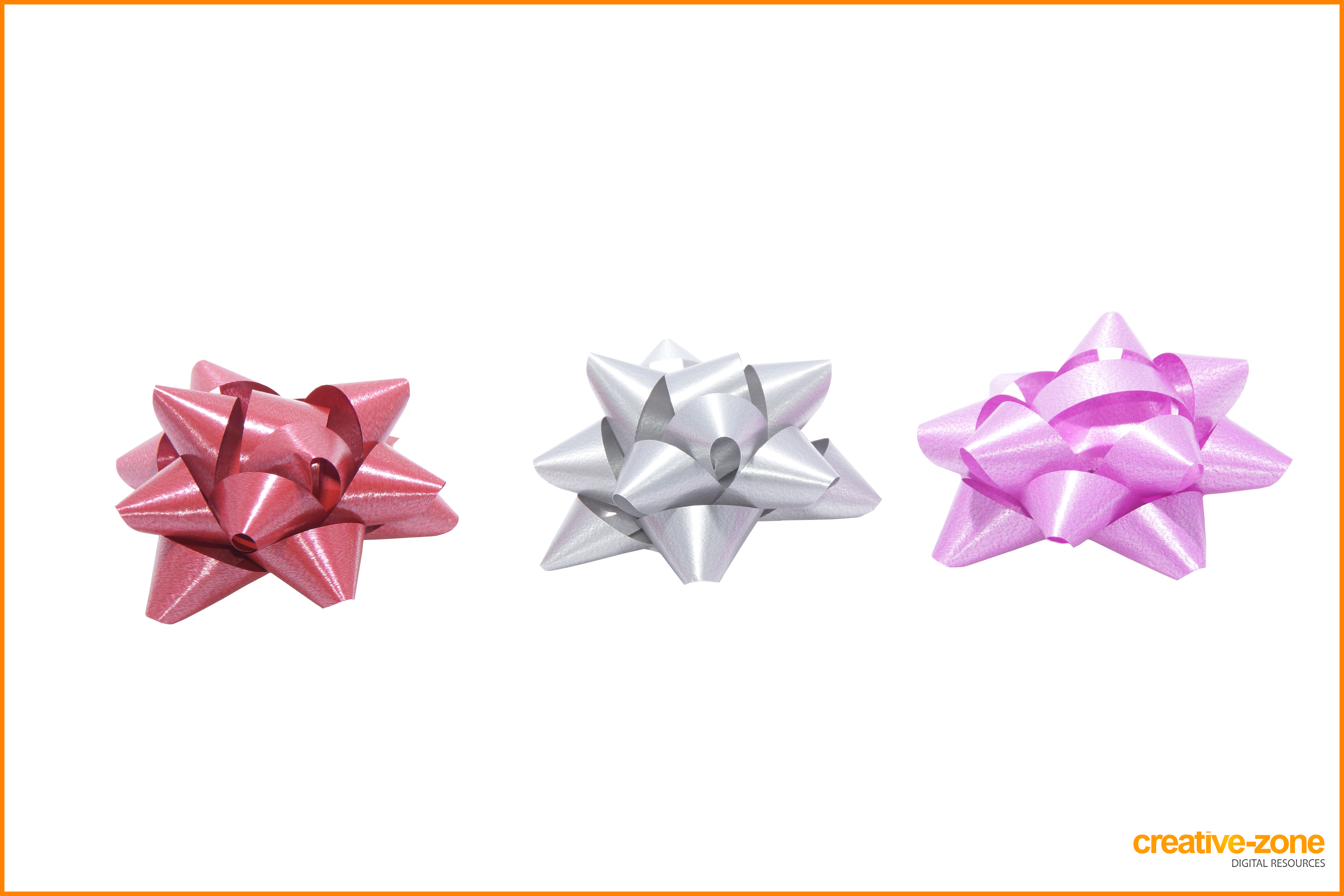 Dark Red, Silver, Purple Gift Bow, Star - Origami Paper (6030x4020), Png Download
