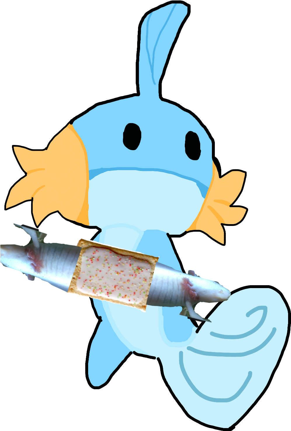 Mudkip Sticker (1024x1549), Png Download