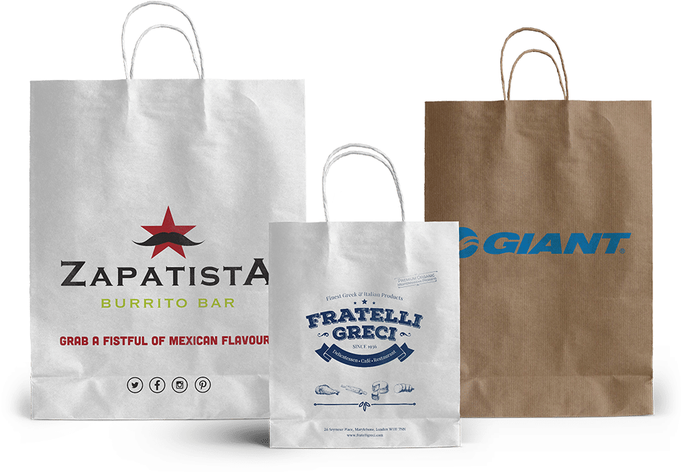 The Printed Bag Shop The Only Paper Bag Company You - Company Paper Bags (1000x727), Png Download