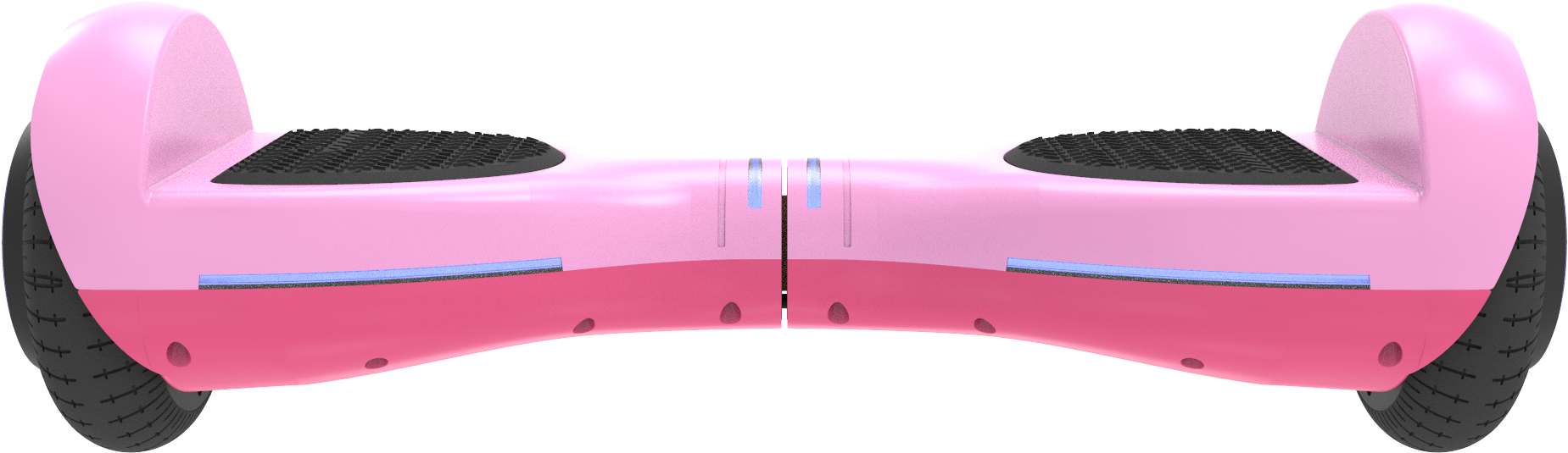 Pink Ion Hoverboard Front View - Skateboard (1920x1456), Png Download