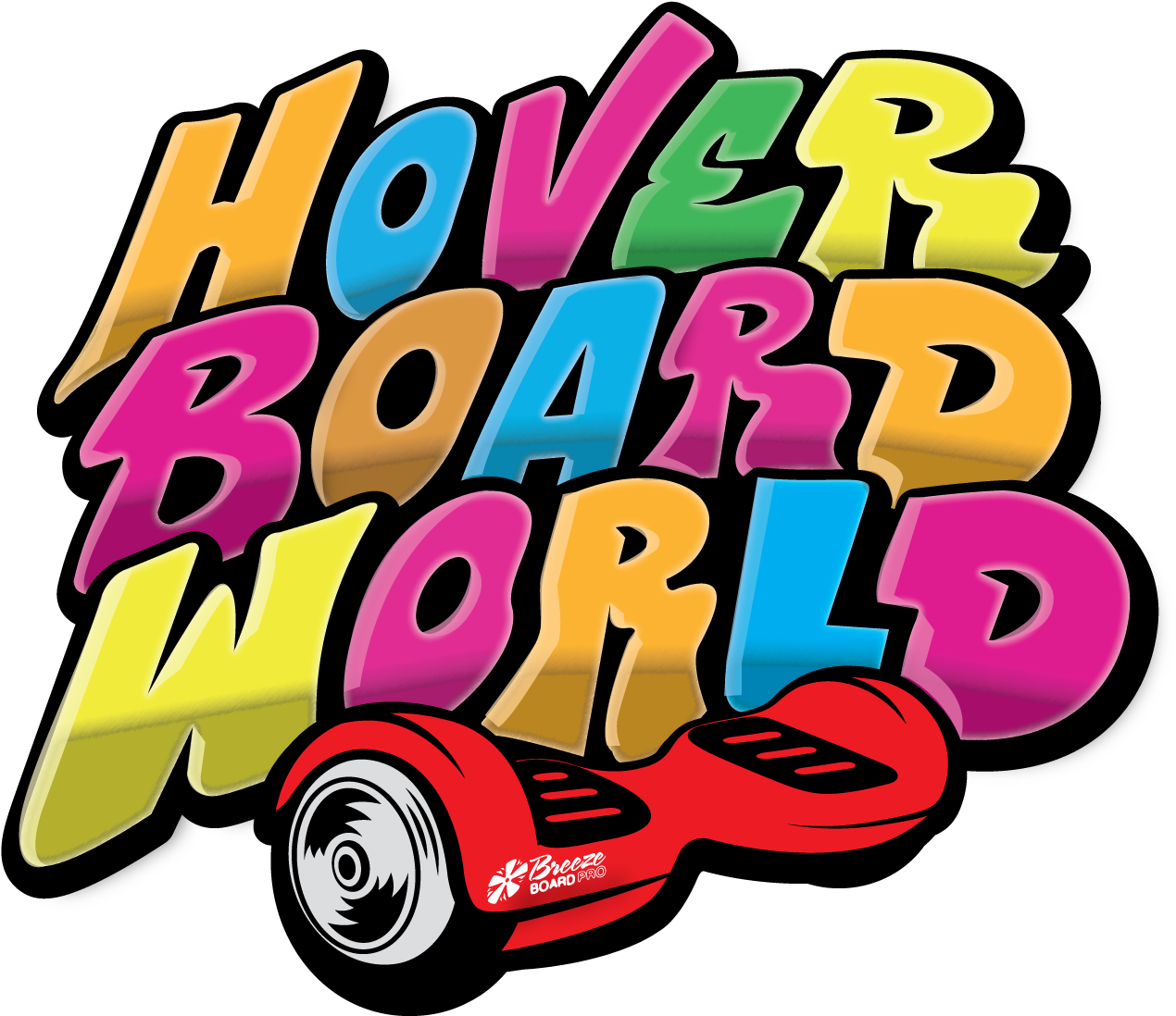 Hoverboard World Logo (1316x1138), Png Download