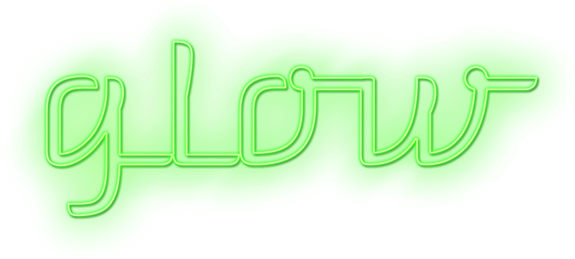 Glowlogo-green - Calligraphy (1000x667), Png Download