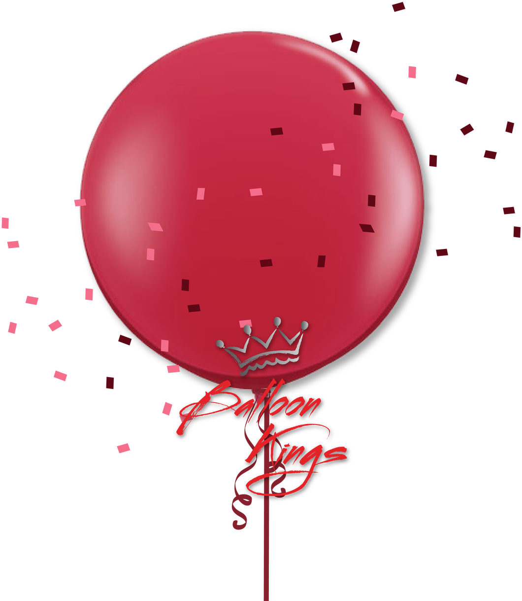 36in Jewel Ruby Red - Picsart Christmas Edit Png (1280x1280), Png Download