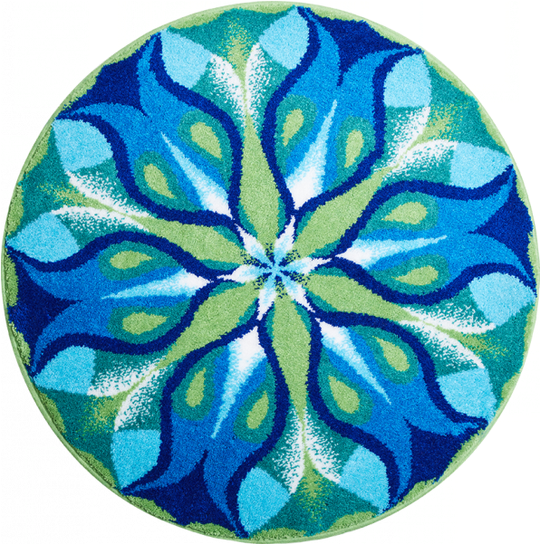Mandala Silent Glow, Blue-green Mandala Silent Glow, - Mandala Green And Blue (800x600), Png Download