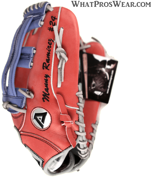 Manny Ramirez Red Glove - Akadema Manny Ramirez Glove (583x598), Png Download