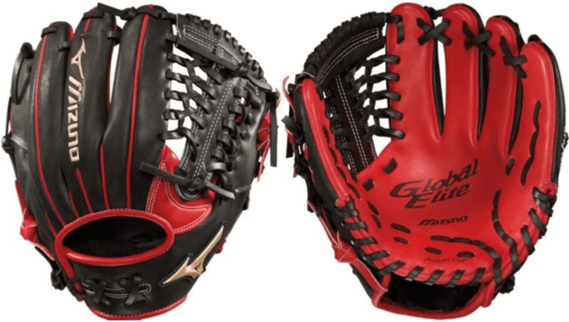 Mizuno Global Elite Gge60axdes Baseball Glove Red Black - Softball (640x640), Png Download