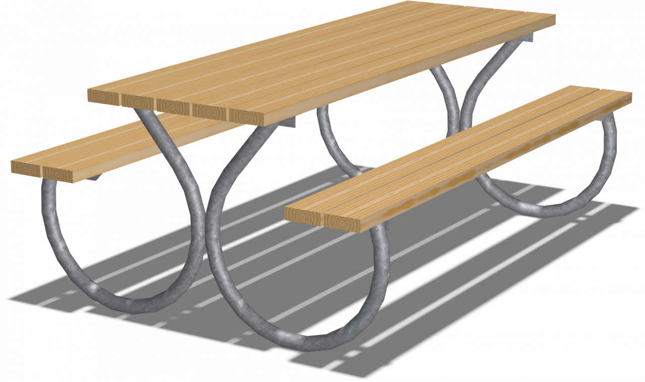 Download - Picnic Table (1280x759), Png Download