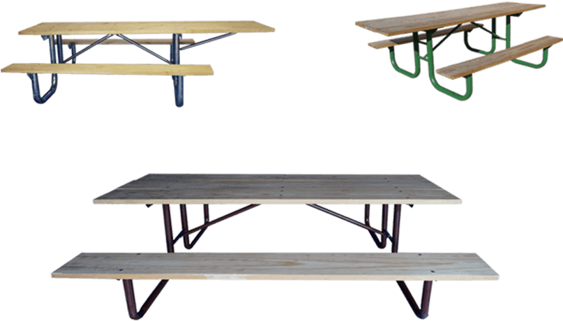 Picnic Tables Manufactured By Gerber Tables Great Outdoors - Picnic Table (1020x1200), Png Download