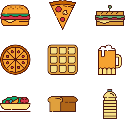 Food - Fast Food Icons Png (600x564), Png Download