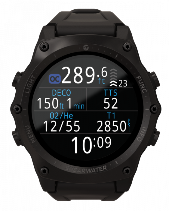 Shearwater Teric Dive Computer - Analog Watch (562x700), Png Download