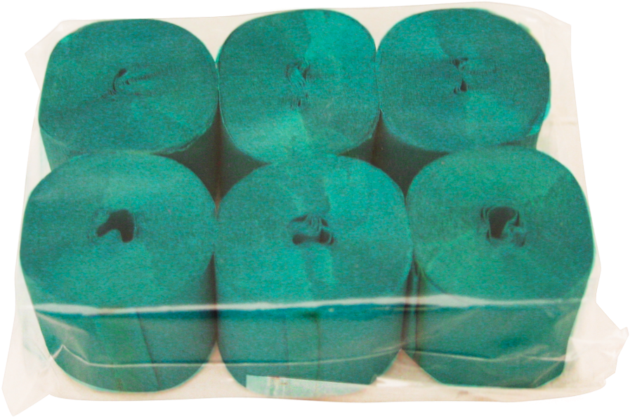 Crepe Streamer, 35mmx13m, National Green, 6pk - Box (1070x776), Png Download