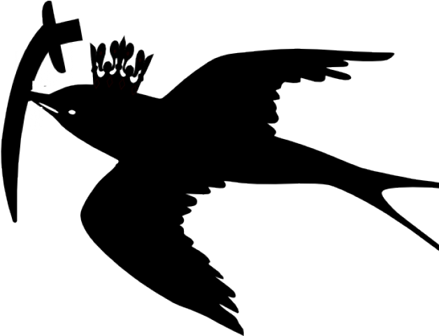 Flying Bird Silhouette (640x480), Png Download